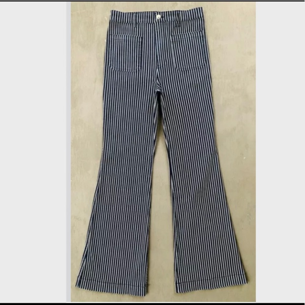 Retro NWOT Hi-rise N. E. 5 Bell-bottom Blue Jeans